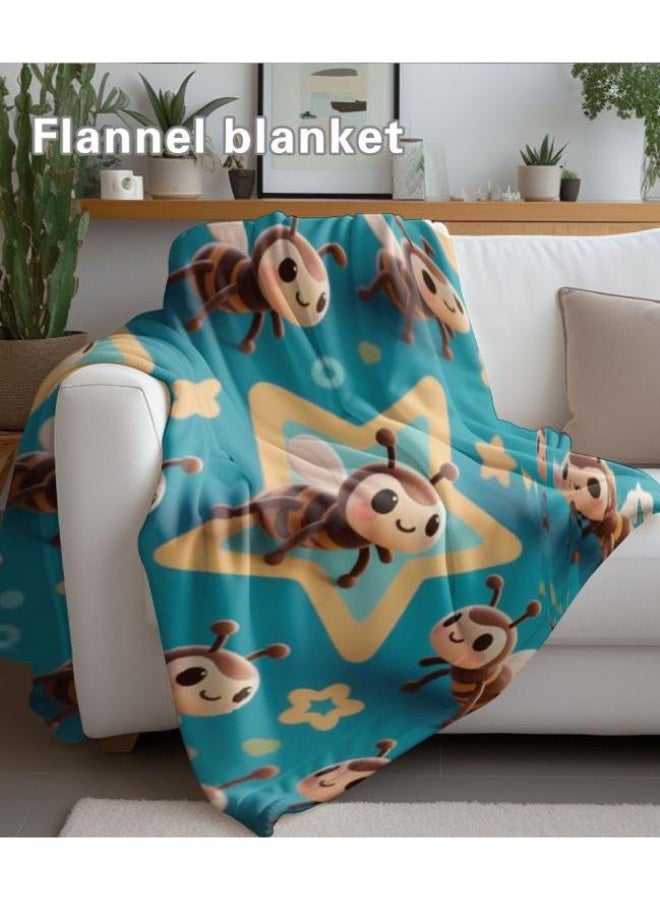 general Baby and children's cartoon flannel thin blanket (warm and comfortable, suitable for sleep, game use) 70cm*100cm - Image 4