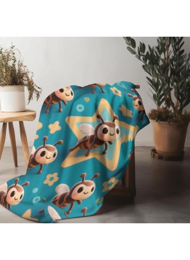 general Baby and children's cartoon flannel thin blanket (warm and comfortable, suitable for sleep, game use) 70cm*100cm - Image 5