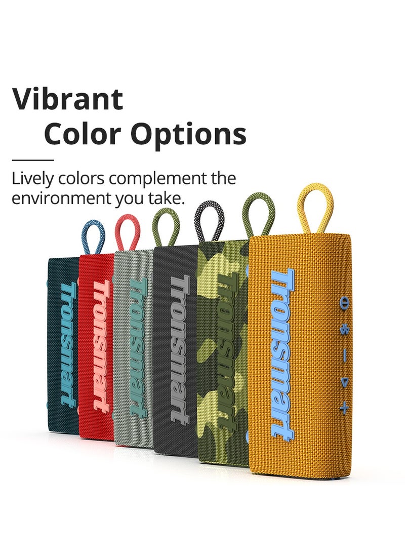 Tronsmart - Tronsmart Trip Portable Bluetooth Speaker, Wireless Waterproof Speaker with 10W Output, Bluetooth 5.3, IPX7 Waterproof, 20H Playtime, Built-in Mic (Camo) - Image 1