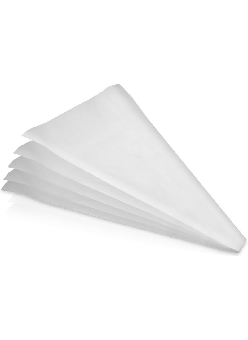 Metaltex Metaltex Icing Bags 20pcs  Cake Decorating Icing Bags Disposable Icing Piping Bags For Cake Cookie Desserts Cupcakes Decoration White Bag  - Image 4