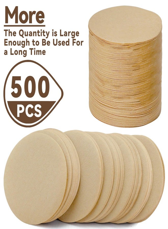 brikinte Paper Coffee Filters Compatible with OXO Cold Brew Coffee Maker, 500 Pcs Disposable Brown Filter Paper for OXO 32 Ounce ＆ Compact Cold Brew Maker - Image 4