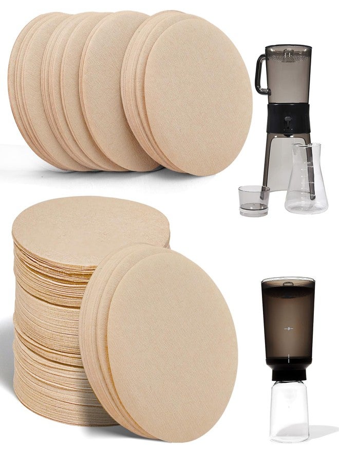 brikinte Paper Coffee Filters Compatible with OXO Cold Brew Coffee Maker, 500 Pcs Disposable Brown Filter Paper for OXO 32 Ounce ＆ Compact Cold Brew Maker - Image 1