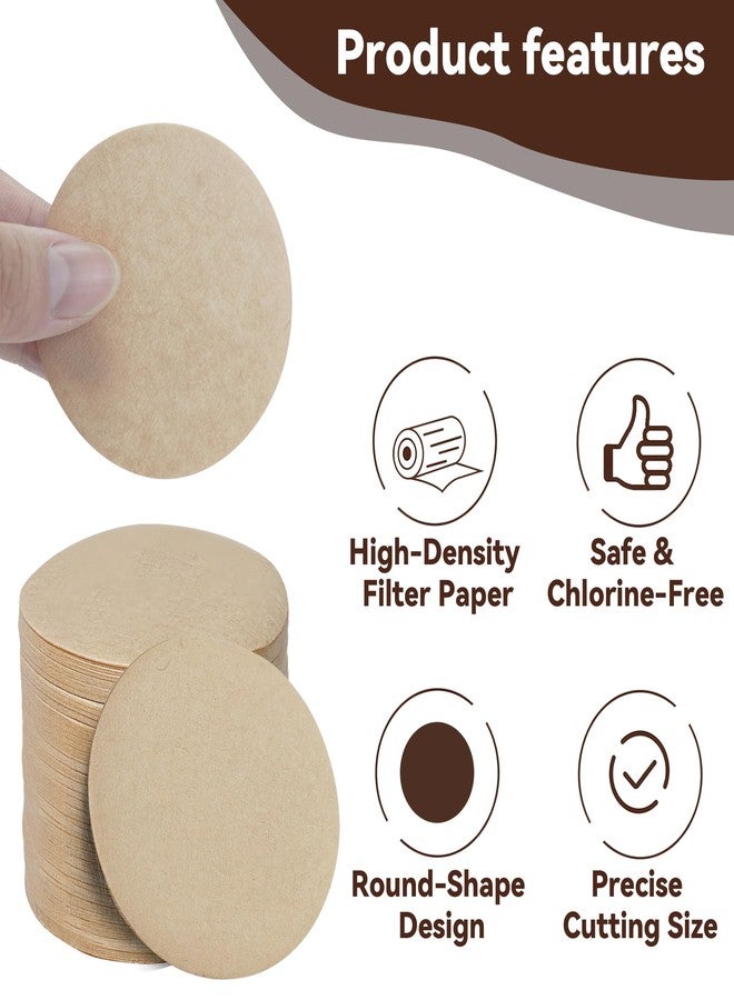 brikinte Paper Coffee Filters Compatible with OXO Cold Brew Coffee Maker, 500 Pcs Disposable Brown Filter Paper for OXO 32 Ounce ＆ Compact Cold Brew Maker - Image 3