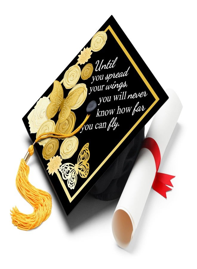 ADVANSYNC Until You Spread Your Wings Graduation Cap Topper - Image 1