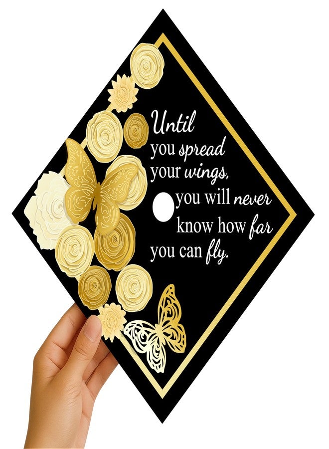 ADVANSYNC Until You Spread Your Wings Graduation Cap Topper - Image 4