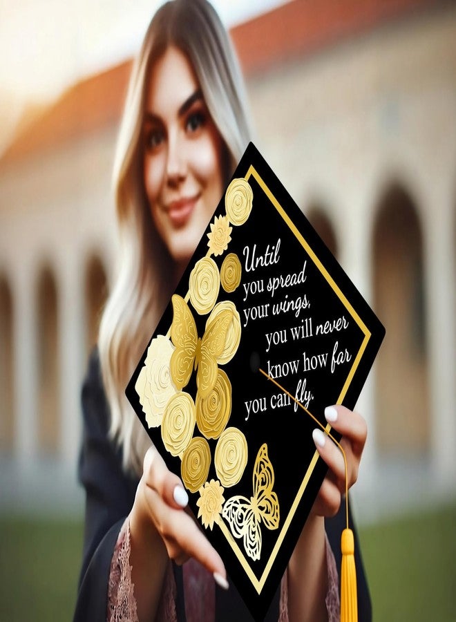 ADVANSYNC Until You Spread Your Wings Graduation Cap Topper - Image 3