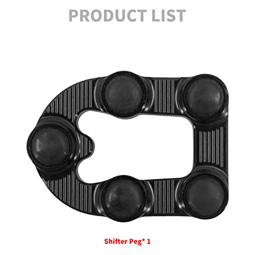 HDBUBALUS Motorcycle Shifter Peg Anti-Skid Shift Peg Fit for Harley Touring Dyna Sportster 883 1200 Softail Street Road Glide 1984-2025 Black - Image 5