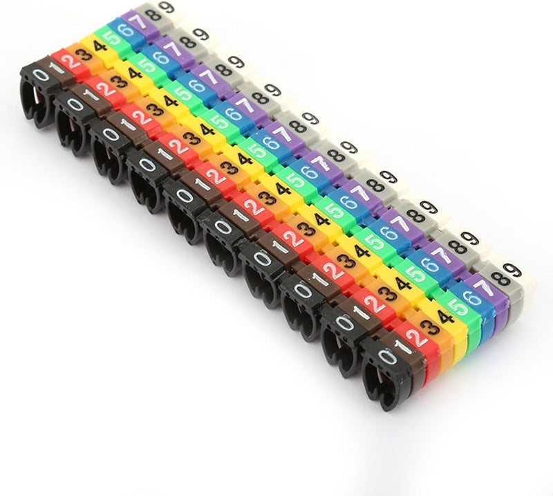 أنبوب رقمي سلك ملصق كابل علامة 100 قطعة KCM 6 مم 6 أمتار مربعة - Image 1