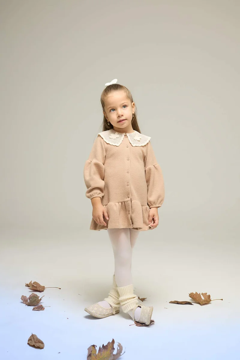 ديفاكتو Baby Girl Long Sleeve Dress