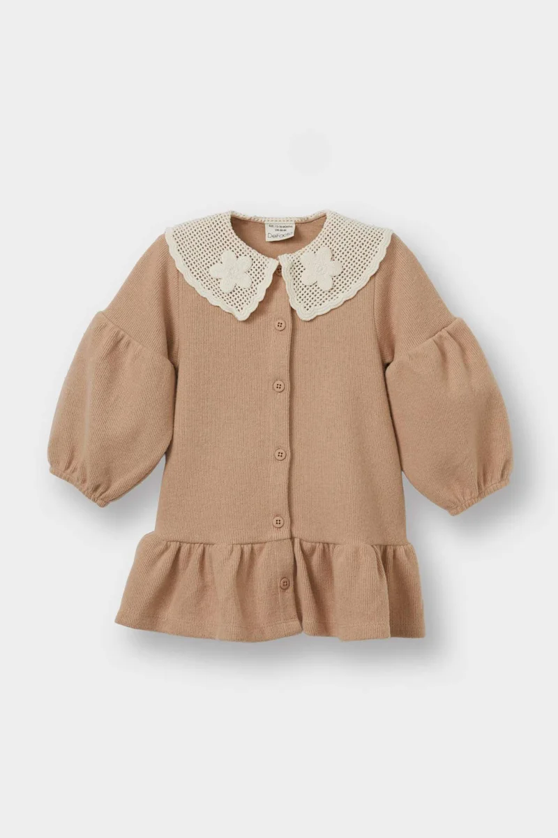 ديفاكتو Baby Girl Long Sleeve Dress