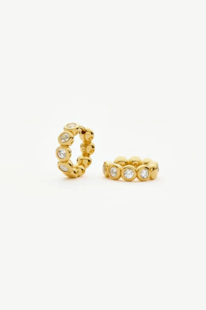 Missoma Faceted Hoop Earrings