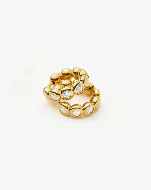 Missoma Faceted Hoop Earrings