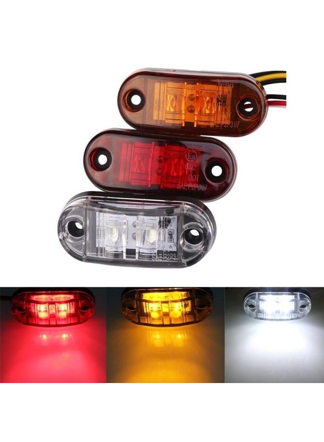 Generic 1pc 24v 12v Led Side Marker Lights for Trailer Trucks Caravan Side Clearance Marker Light Lamp  - Image 1