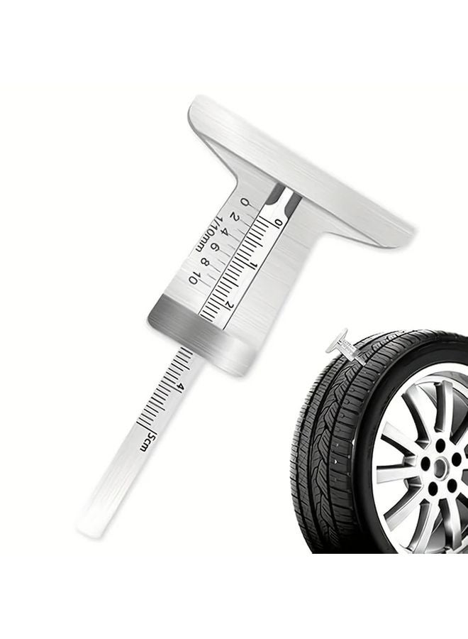 مقياس عمق مداس الإطار المحمول، فرجار من النوع T الورني، قياس يدوي من 0 إلى 50 مم، قطعة واحدة - Image 2