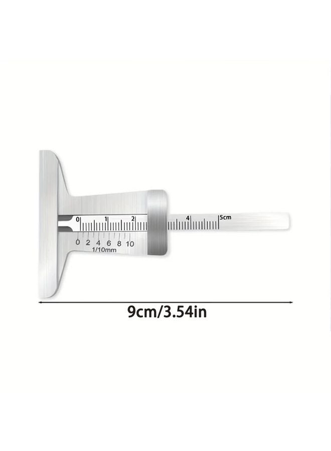مقياس عمق مداس الإطار المحمول، فرجار من النوع T الورني، قياس يدوي من 0 إلى 50 مم، قطعة واحدة - Image 4