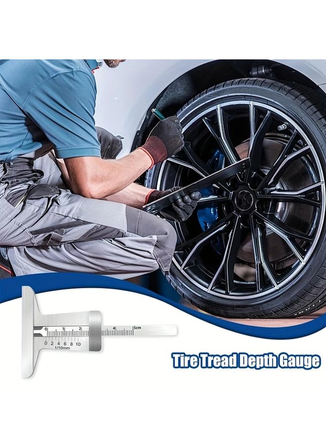 مقياس عمق مداس الإطار المحمول، فرجار من النوع T الورني، قياس يدوي من 0 إلى 50 مم، قطعة واحدة - Image 3