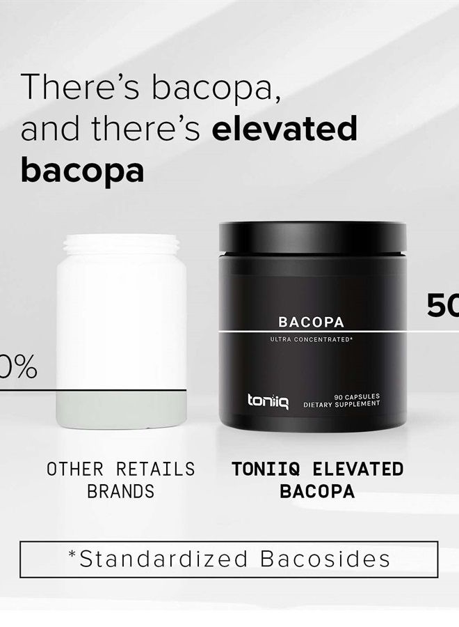 Toniiq 14,000 ملغ 28X مستخلص مركز - 50% باكوسيدات - قوة عالية جداً باكوبا - (غير معدلة وراثياً) - مركزة للغاية ومتاحة حيوياً - 90 كبسولة - Image 4