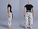 Fremego 112 Scale Male ClothesMens Tight Short Sleeves Pant Warrior Combat Suit Sport Clothing for 6inch Action Figure Body Black TopsBlack BeltWhite Pant - Image 4