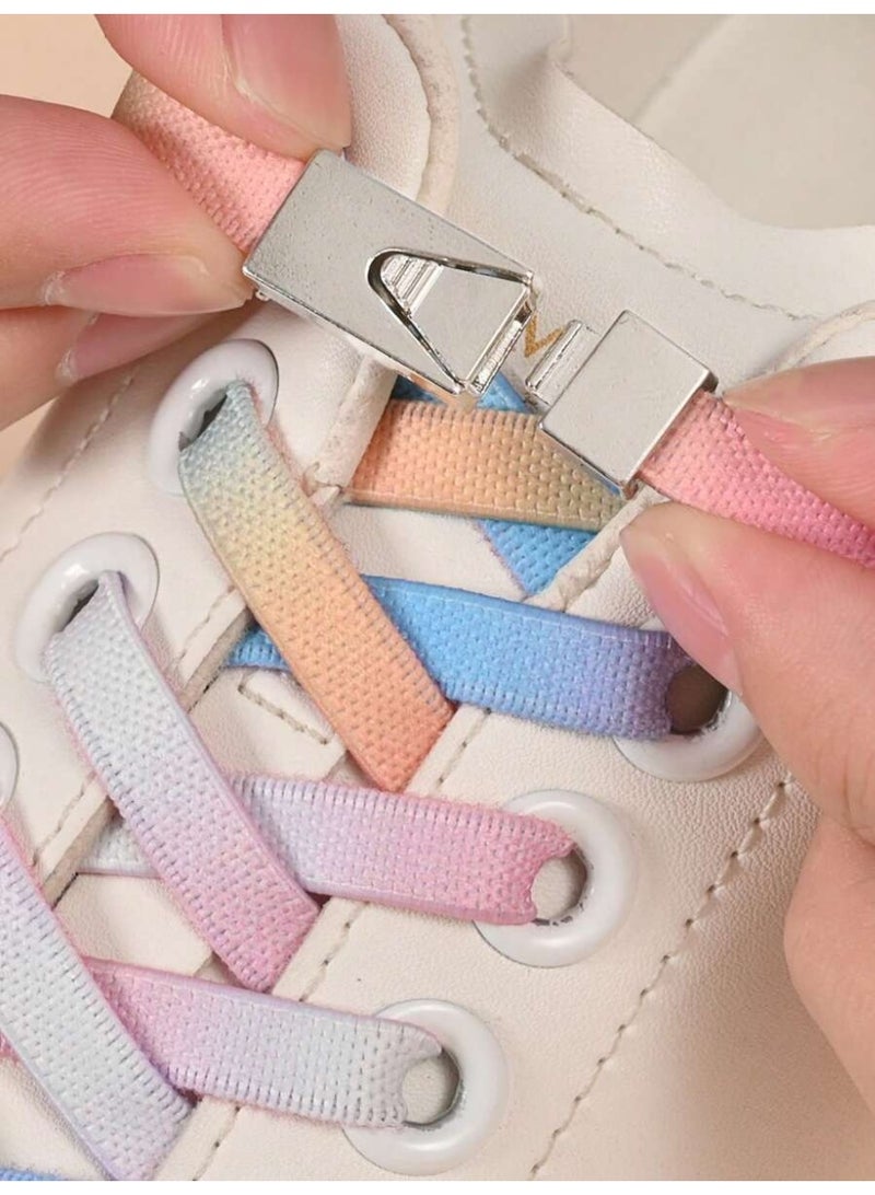 Pair Of Easy Self-Lacing Shoe Straps With Interchangeable Buckle – Adjustable To Fit Sports Shoes, Casual Shoes, And Activewear For Men And Women - Image 1