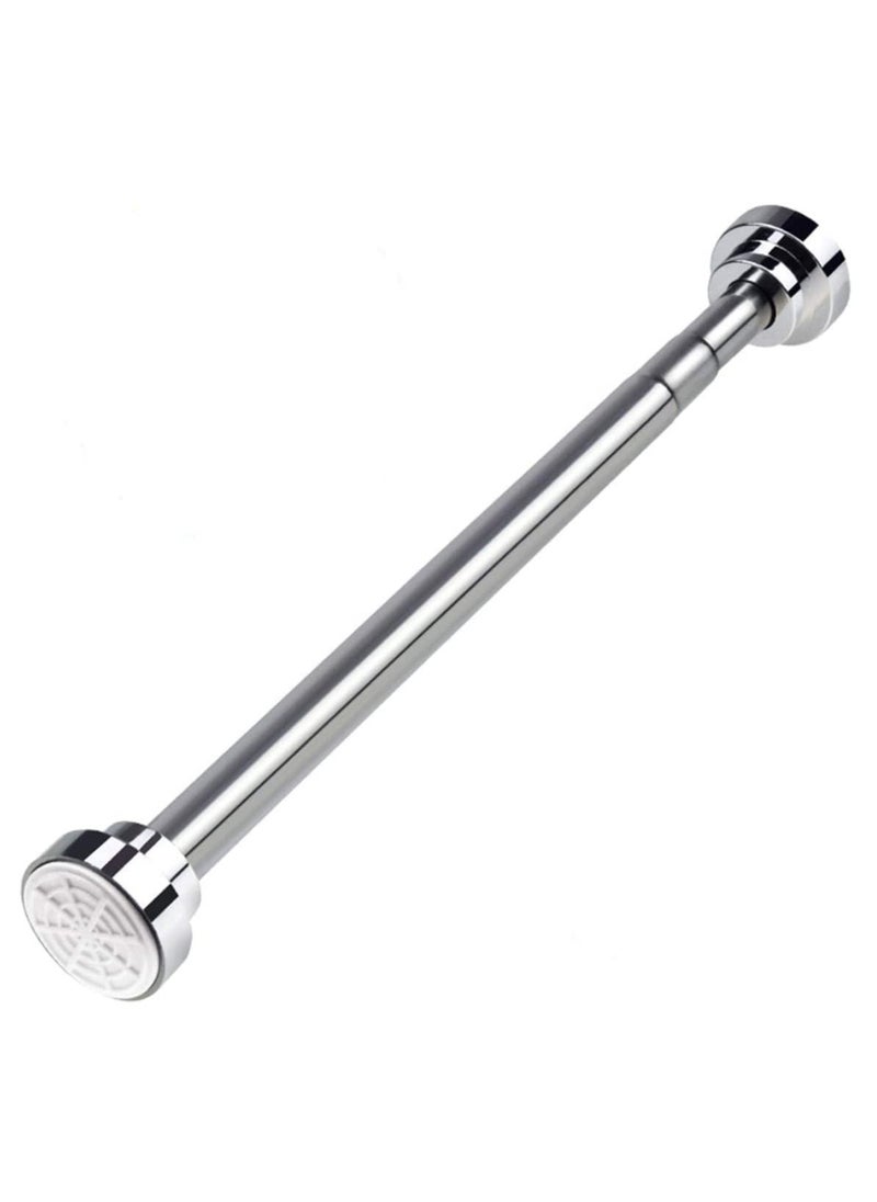 Rubik - Shower Curtain Rod Adjustable 65cm to 115cm Extendable Length Telescopic Tension Bar No Drill Type for Bathroom Shower Bathtub (65cm to 115cm) - Image 1