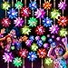 HONLYNE 70 PCS Flashing Crystal Star Glow Necklaces Bulk Light up Party Favors LED Glow in The Dark for Kids Adults Birthday Glow Party Rave Halloween Goodie Bags Filler - Image 2