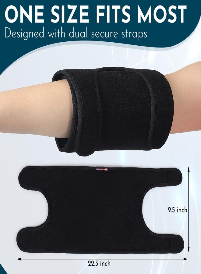 SandPuppy ElbowCool - كمادة ثلج قابلة لإعادة الاستخدام للمرفق لعلاج التهاب الأوتار ومرفق التنس، كمادة ثلج ضاغطة باردة تدوم طويلاً، لتخفيف الألم الناتج عن التهاب المفاصل والإصابات والتورم وذراع لاعبي الغولف. - Image 4