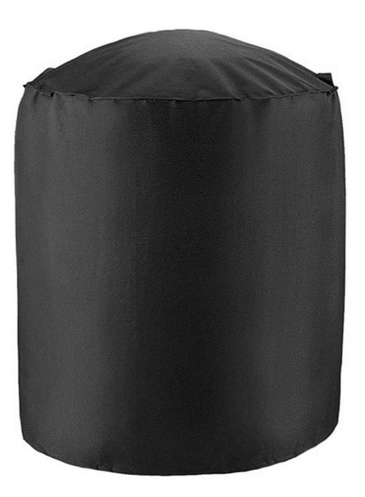 Meetion Waterproof BBQ Grill Barbeque Cover, Outdoor Rain Anti Dust Protector for Gas Charcoal Electric Barbecue,black,27.5x27.5inch - Image 1