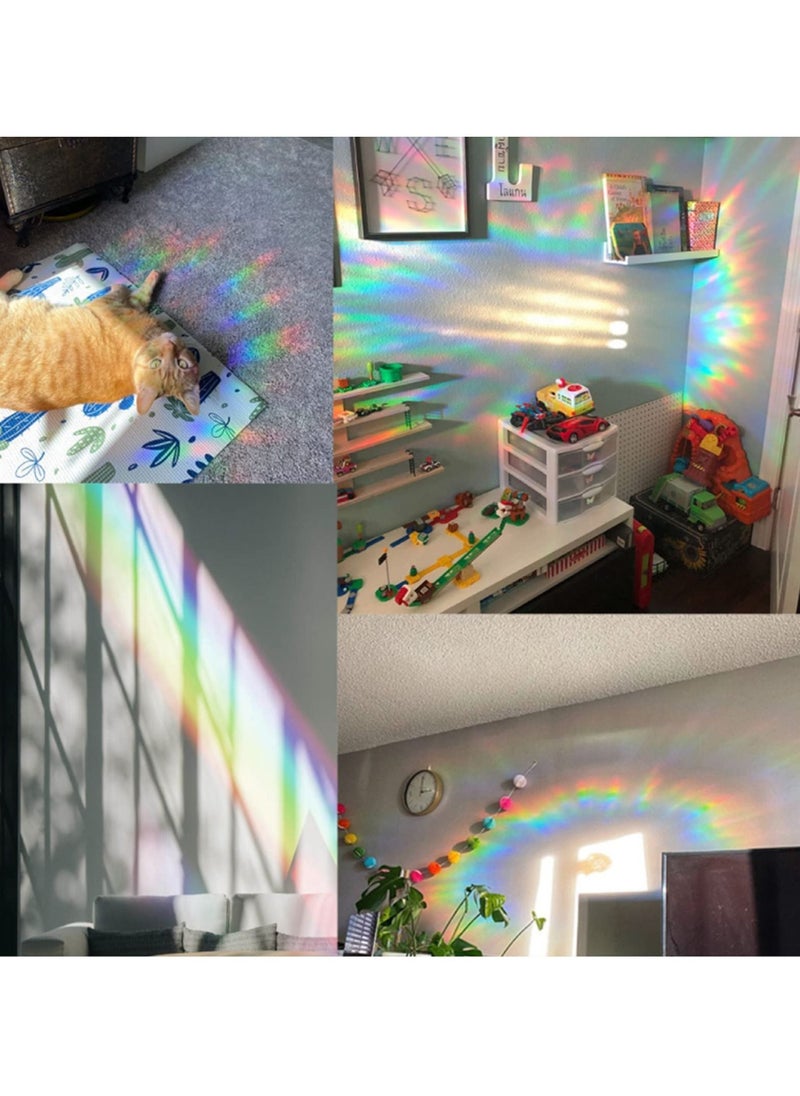 Generic - 6 Piece Mermaid Window Sticker, Suncatcher Rainbow Prism Non-adhesive Static Sticker PVC Decal Film for Birds Window Stickers Home Decor for Sliding Doors and Windows Glass - Image 1