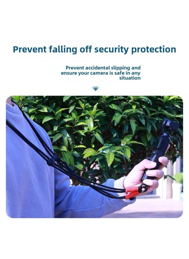 Suitable For DJI Pocket3 Lanyard Shoulder Strap Crossbody Strap Lingou Camera Sports Camera Universal Lanyard-Color:Cherry Pink Lanyard - Image 5