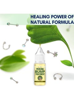 BodyJ4You BodyJ4You Piercing Bump Treatment Keloid Bump Removal | Nose Piercing Cleaner Ear Piercing Cleaning Solution | Bump Shrinking Drops Keloid Bump Removal | Aftercare Piercing Solution | 0.33 Fl Oz  - Image 3