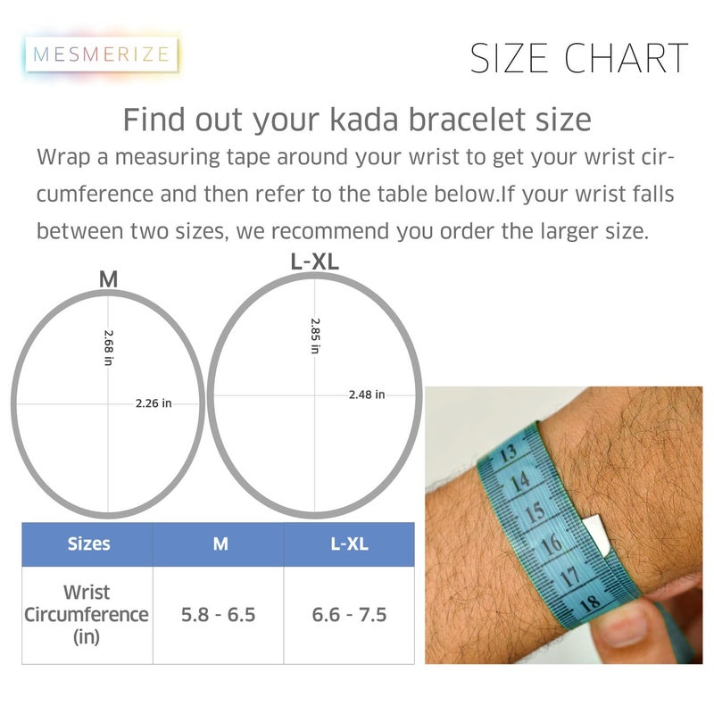 Mesmerize Stainless Steel Sirius Openable Oval Designer Kada Bracelets | Bracelet for Men and Boys |Designs| Waterproof, Anti-tarnish, Rust-free, Skin friendly | 8 mm Bracelets for Men | 6-Month Warranty - Image 4