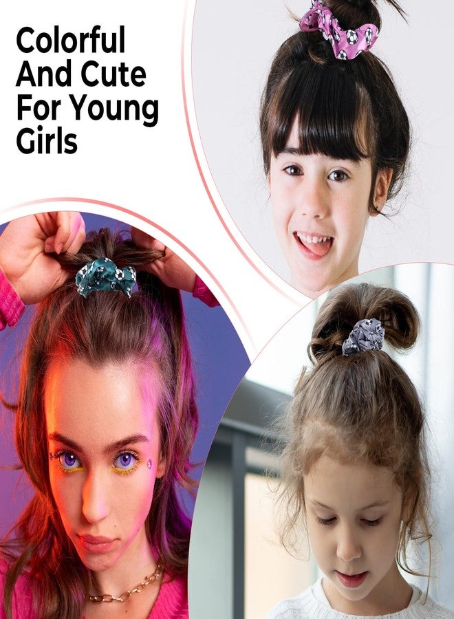 Grevosea 16 Pieces Soccer Scrunchies for Girls, Soccer Hair Ties Elastic Sports Ball Bands Ponytail Holder Hair Accessories for Soccer Party Favors Players Coaches Team Gifts (8 Colors) - Image 4