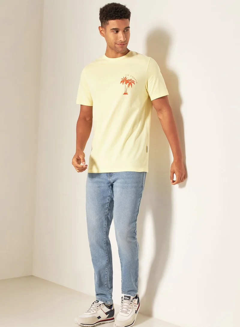 Lee Cooper Logo Print Crew Neck T-Shirt