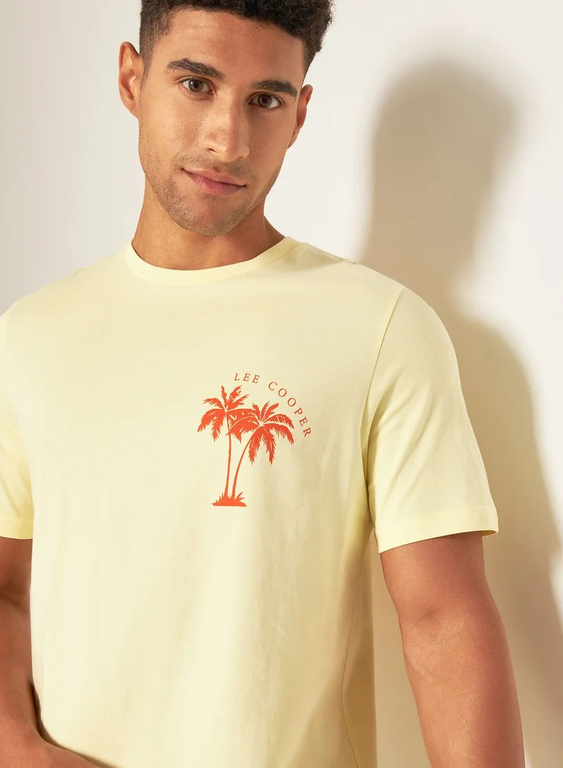 Lee Cooper Logo Print Crew Neck T-Shirt