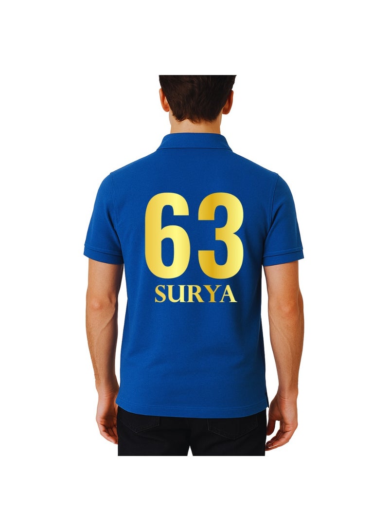 PRINTSHOP4ME Mumbai Indians Cricket Men's Dry-Fit Polo Neck T-Shirt|Tshirt With Cap|Soft&Breathable Sportswear For Cricket Lovers|Wear It For Games - Image 3