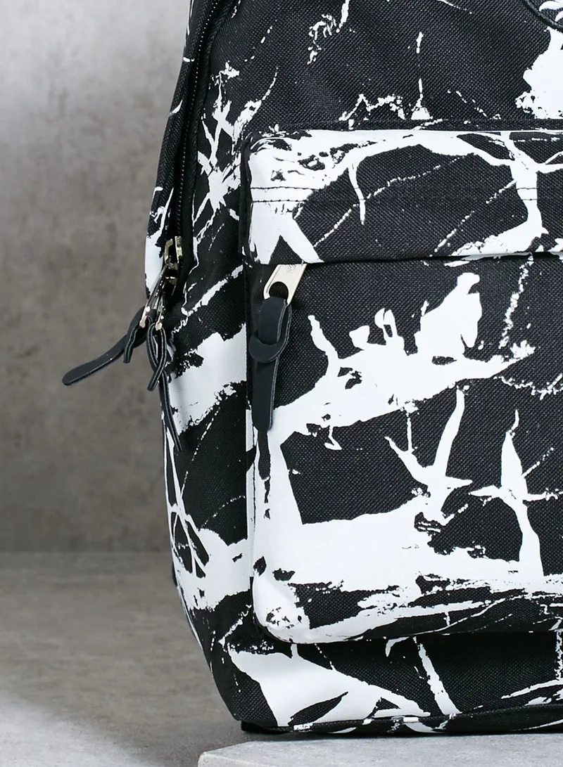 Hype Black Marble Backpack for Men Best Price Qatar
