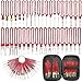 Onfunlee Terminal Removal Tool Kit 39 Pcs Upgraded Broken Key Extractor Kit Wire Connector Electrical Pin Removal Terminal Release Depinning Tools for Removing Broken Keys Car Household Devices - Image 2