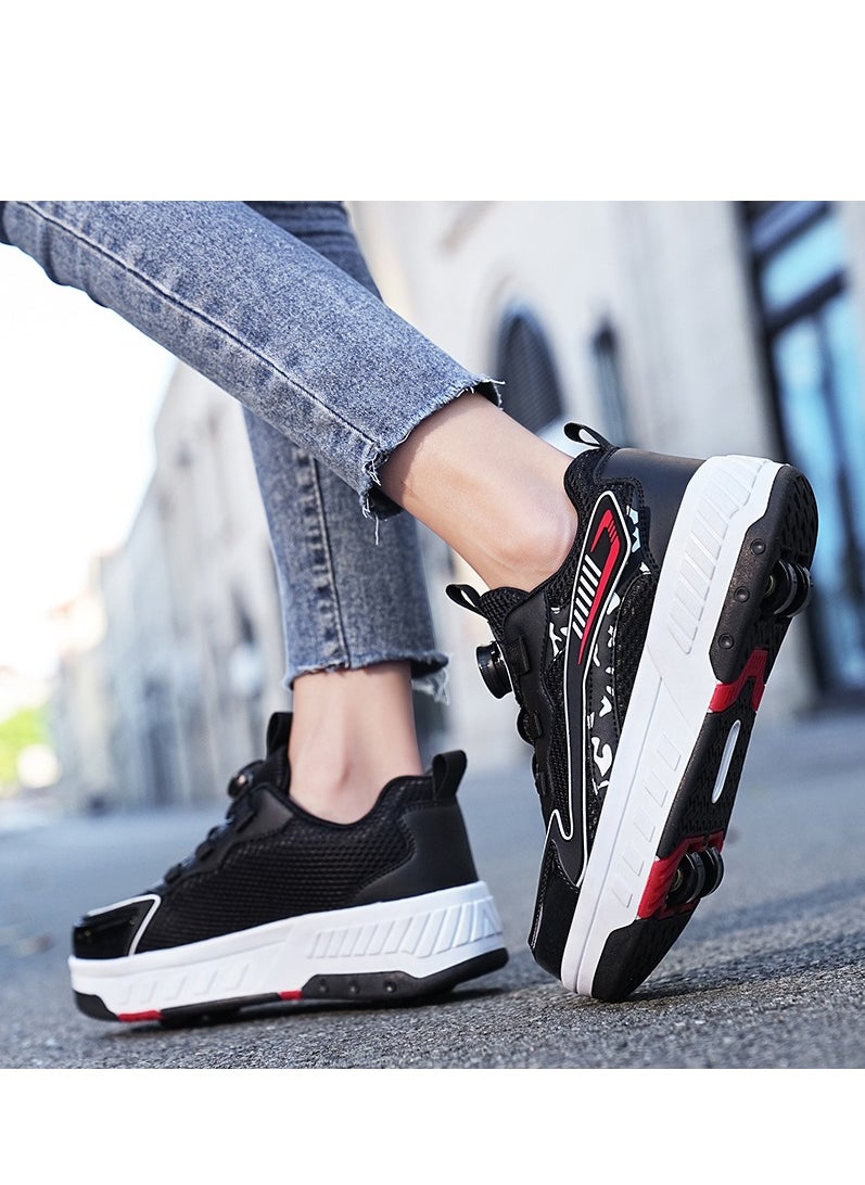 Joshberg Sneaker Skate Shoes with Wheels USB Charging Roller Skates Shoes  - Image 2