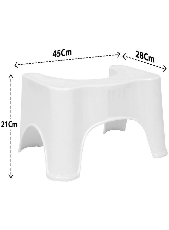 GBEX Bathroom Toilet Stool, Anti-Skid, Promotes Squatting Like The"Indian Style", Angular Leg Position On Western Pot l For Doctor Recommended Healthy Squat Potty Position Fits All Standard - Image 5