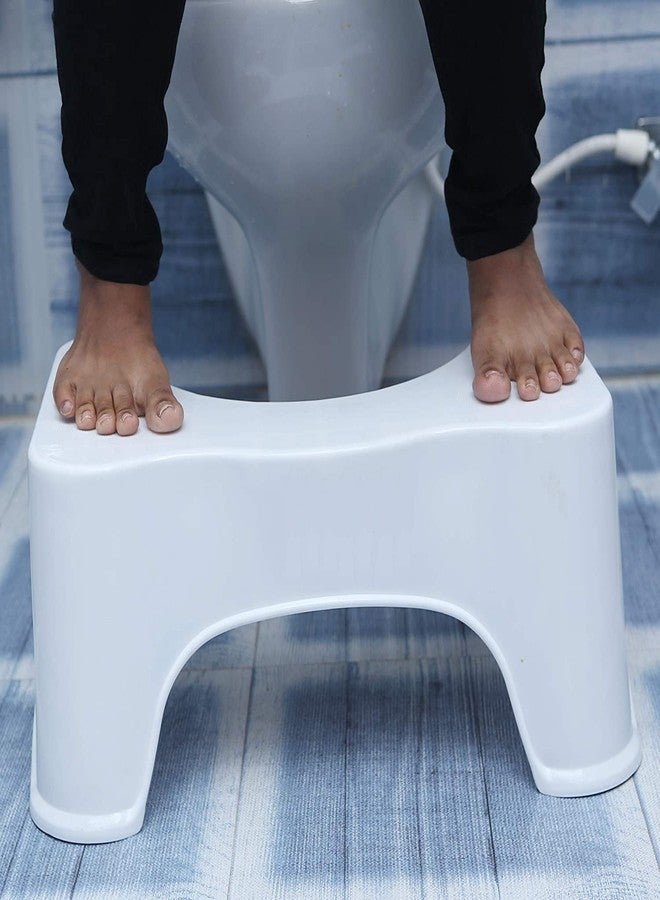 GBEX Bathroom Toilet Stool, Anti-Skid, Promotes Squatting Like The"Indian Style", Angular Leg Position On Western Pot l For Doctor Recommended Healthy Squat Potty Position Fits All Standard - Image 2