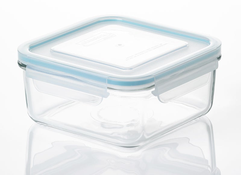غلاسلوك جلاسلوك MCSB-120 علبة حفظ طعام زجاجية مربعة 1200 مل محكمة الإغلاق خالية من BPA وآمنة للميكروويف - Image 1