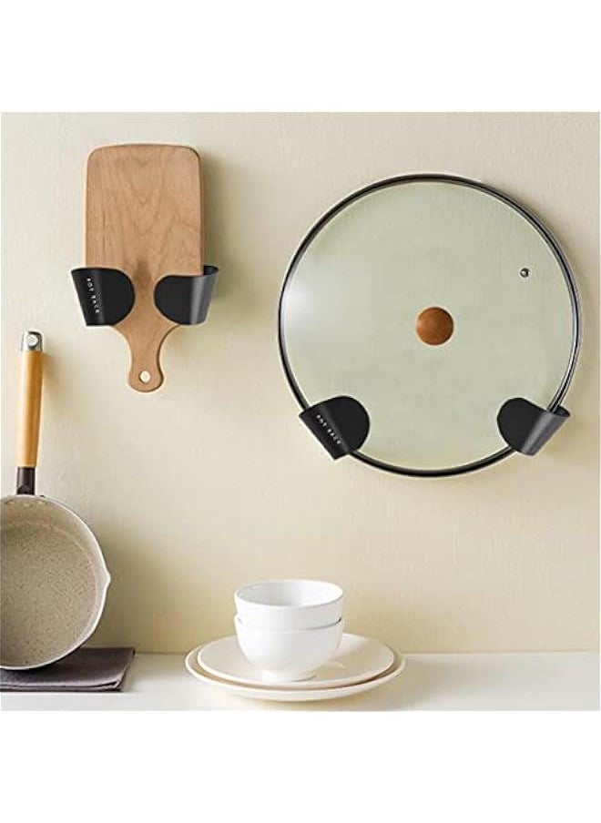 Beauenty 6-Pack Pot Lid Organizer: Cabinet Door or Wall Mount, Cupboard & Pan Lid Holders for Kitchen  - Image 4