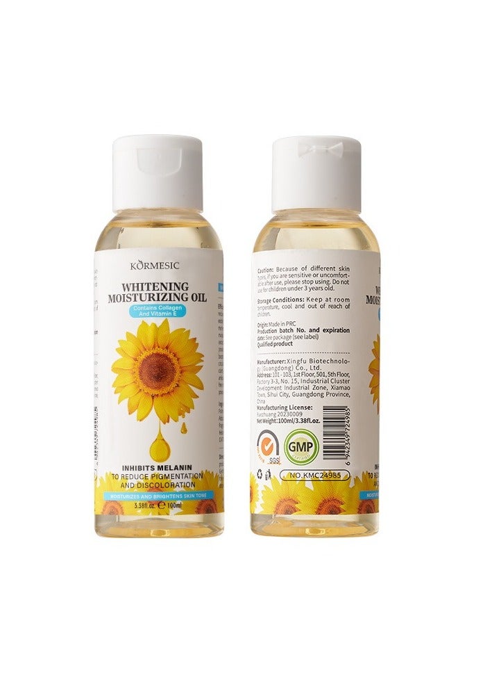 Kormesic Skin Brightening Body Oil 100ml - Reduce Melanin & Hydrate Skin - Image 1