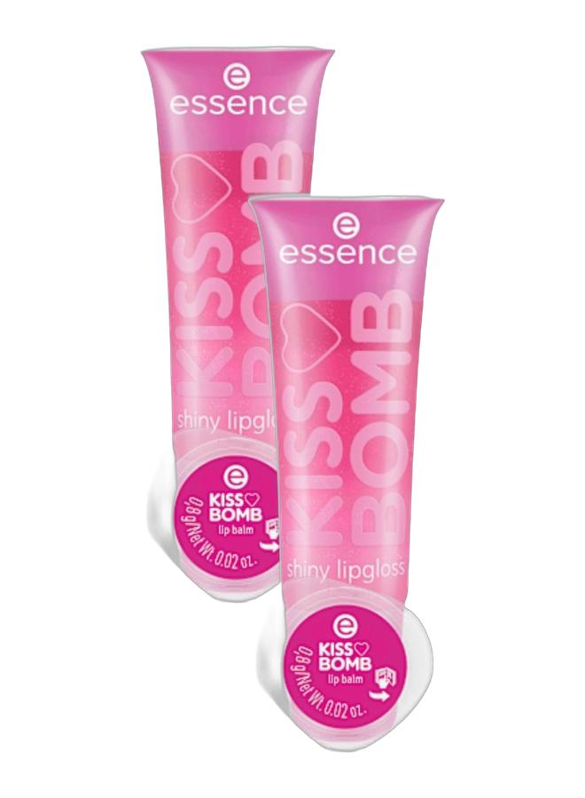 Essence Kiss Bomb shiny lipgloss And lip balm 01 Strawberry Sweetie Bundle - Image 1
