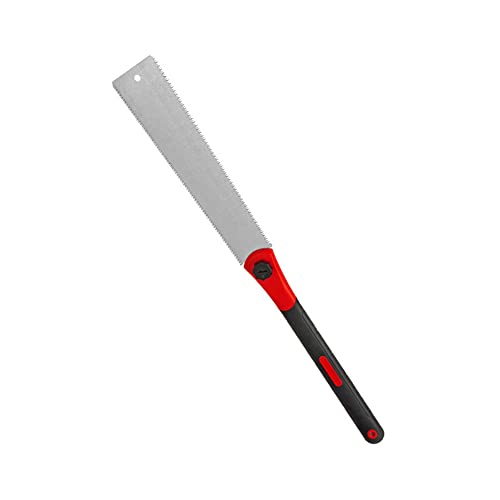 LSLANSOON Double Edged Hand Saw, 32cm/12.5” Japanese Ryoba Pull Saw Flexible Flush Cut Saw for Fine and Coarse Cutting Woodworking (Red) - Image 1