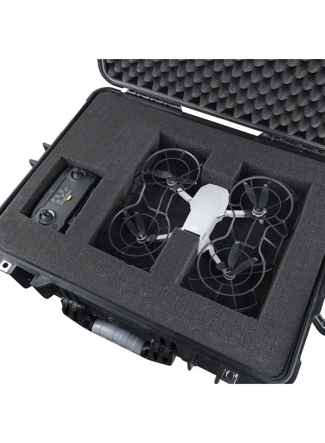 MEIJIA All Weather Portable IP67 Waterproof Protective Case, Hard Camera Case with customizable foam, Perfectly Protection of Camera, Drones,Pistols,Lens,Equipments,Black,18.5 x14.06x6.93inches - Image 5