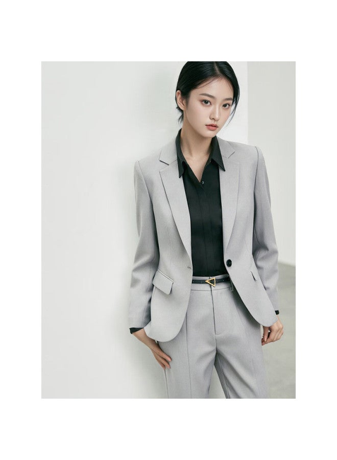 Teluoman Easy-care Wrinkle-resistant Black Women's Long-sleeve Dress Shirt, Professional Slimming Elegant Formal Interview Casual Women's Blouse - Image 2