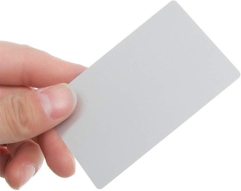 Yimaa 50 Pack Metal Business Cards Blanks Aluminum Sheet Blank Engraving Metal Tags Materials for CNC Engraver Laser Engraving DIY Gift Cards, Thicknes (0.2mm) - Image 3