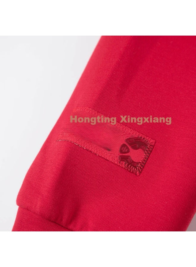 Souhait Waterbaby Boys' Pullover Sweatshirt  Spring New Red Crew Neck Big Kids Top Mall Same Style - Image 3