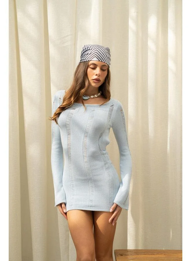Bohemai  Tatum Blue Lace Dress for Women | Best Price UAE